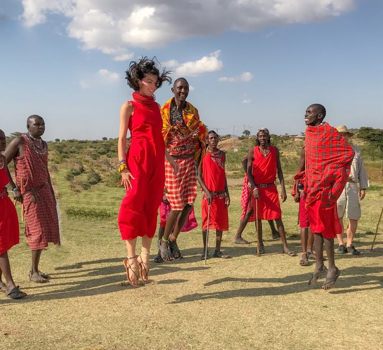 taniec podskoki Masajów