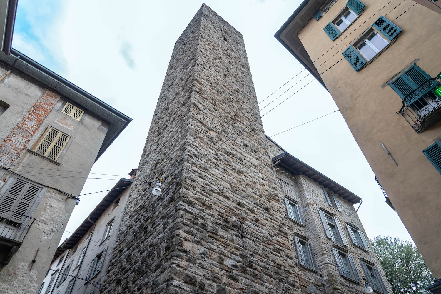 Atrakcje Bergamo - wieża Gombito