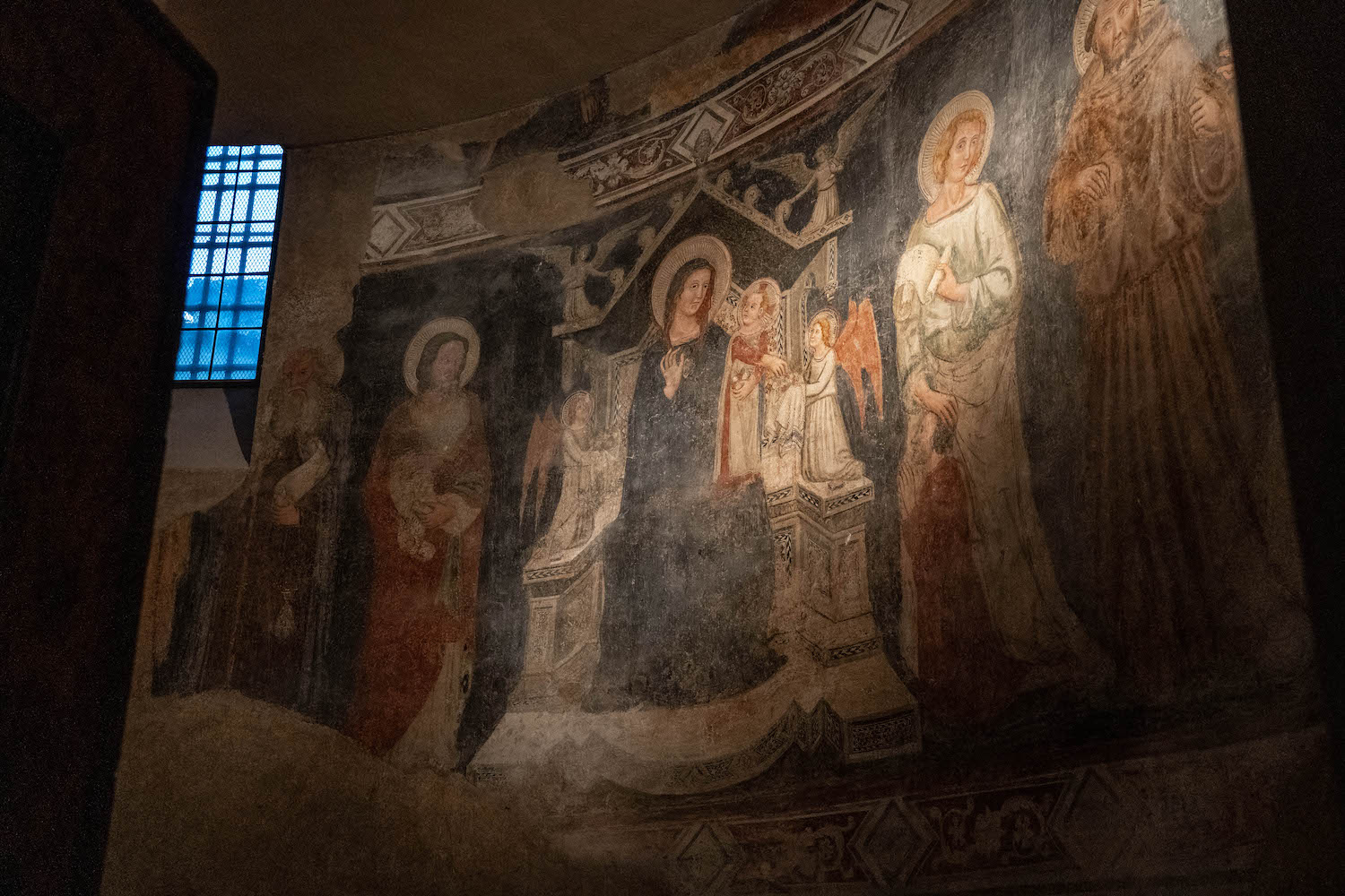 freski w wnętrzu Bazyliki Santa Maria Maggiore