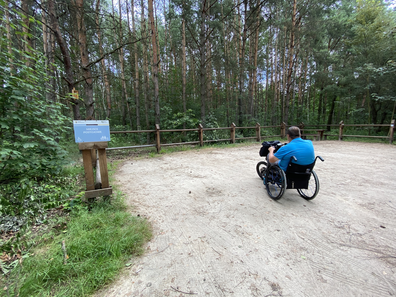 parking dla niepełnosprawnych Poleski Park Narodowy
